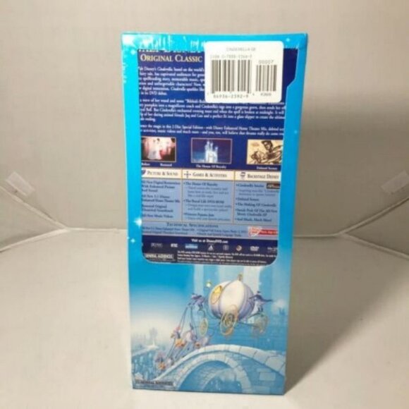Walt Disney's 'Cinderella 2 Disc Special Edition Sealed New FIRST TIME EVER DVD - Picture 2 of 12